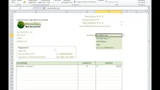 Modello di fattura dinamico con Excel e il VBA
