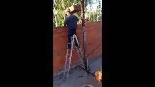 Самодельный кран для кладки керамических блоков
