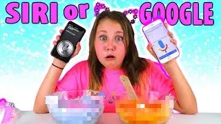 SIRI vs GOOGLE PICK MY SLIME INGREDIENTS CHALLENGE!!!