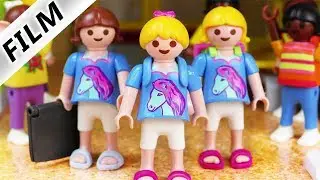 Playmobil Film deutsch | Als DRILLINGE in der SCHULE!? Neuer Trend? | Kinderserie Familie Vogel