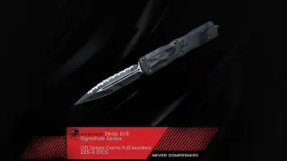 MICROTECH Dirac D/E Signature Series OD Green Camo Full Serrated 225-3 OCS