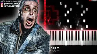 Rammstein - OK - Ohne Kondom - piano instrumental cover, lyrics
