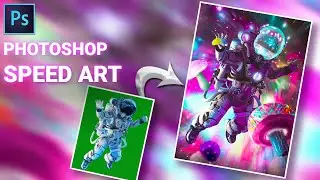 The Mushtro - #NFT art edition photoshop speed art