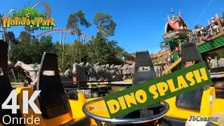 Dino Splash - 4K Onride 2020 - Holiday-Park - Intamin Rapid River - POV