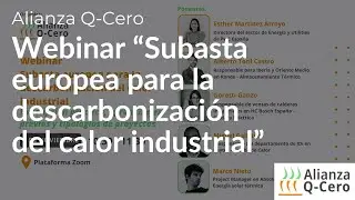Webina Q-Cero: Subasta europea para la descarbonizaci&oacute;n del calor industrial
