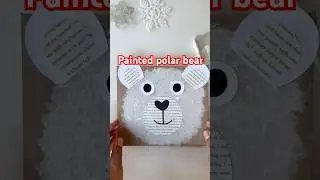 2 ways to paint a polar bear 🐻&zwj;❄️ #kidscrafts #diy #artprojectsforkids #kidsartandcraft #kidsart