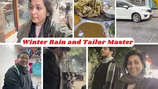 First winter rain || Tailor Uncle bahut Ache the || Bacho ki Ladai