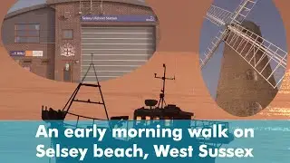 An early morning walk on Selsey beach, West Sussex UK