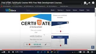 Free HTML Certificate Course With Free Web Development Courses