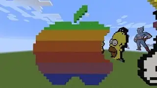 Minecraft PIxel art: Apple logo par TRD [Fr]