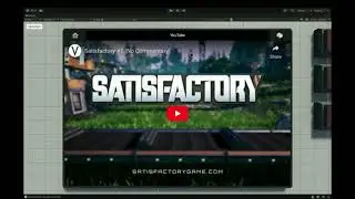 Watching Satisfactory Longplay on a working smart tv in Unity 3D game