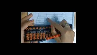 Calculation Using Abacus: Less Senior Friend Part 1 #learn #education #skills #genius