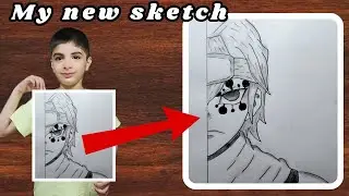 How to Draw Tengen Uzui 😈 | Half Face Anime Drawing | Demon Slayer Ninja Art