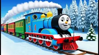 🚂 Snow Train&rsquo;s Happy Ride &ndash; 3D Animated Nursery Rhyme for Kids | Winter Adventure Song
