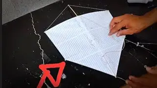 Como fazer pipa de folha de caderno