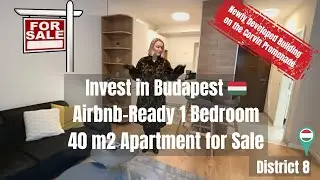 Invest in Budapest 🇭🇺  Airbnb-Ready 1 BR 40m2 Apartment For Sale in District 8 on Corvin Promenade