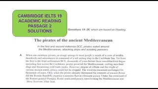 РЕШЕНИЯ ДЛЯ CAMBRIDGE IELTS 19 ACADEMIC READING ОТРЫВКА 2