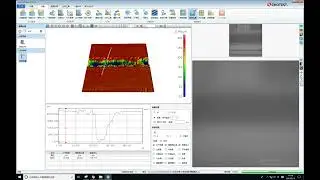 Measure width of laser groove on Wafer @Semi conductor