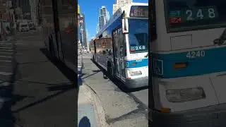 MTA NYCT Bus: 2009 Orion NG Hybrid [#4240] B41 Bus at Flatbush & Atlantic Avenues #mta #shorts