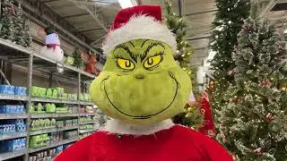 Gemmy 2023 Life Sized Animated Dancing Grinch In-Store Demo at Walmart