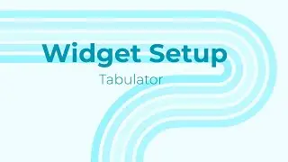 Widget Setup: Tabulator