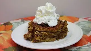 BEST PUMPKIN CRUNCH COBBLER RECIPE!  EASY THANKSGIVING DESSERT!