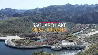 Saguaro Lake in Mesa, Arizona aerial video clip taken with the DJI Mavic 2 Pro drone