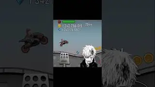 🤖🏎Insane Bike Stunts with Unlimited Coins in Hill Climb Racing 🔥💥 #shorts #viral