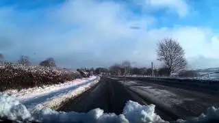 Winter Drive To The Airport In Scone By Perth Perthshire Scotland