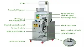 40g-1000g granules packing machine powder bagging with date printer tested for Bulgarian customer