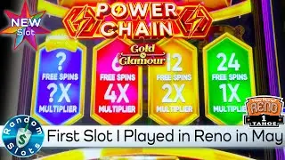 ⭐️ New - Power Chain Gold 'N Glamour Slot Machine Bonuses