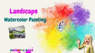 Create peaceful watercolor landscapes
