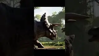 Who would win? Triceratops vs Velociraptor #dinosaur #jurassicworld #whowouldwin #dinosaurfights