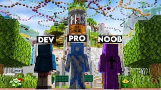 Dev Vs Pro Vs Noob Parkour!