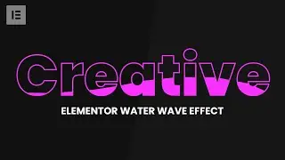 Elementor Water Wave TEXT Animation | WordPress Elementor Pro Tutorial | Elementor Tips and Tricks