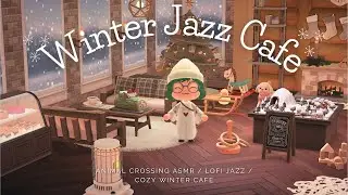 ❄️ Animal Crossing: Winter Jazz Cafe | Cozy Jazz Lofi | Relax, Study, & Sleep | Cozy Winter Cafe ❄️