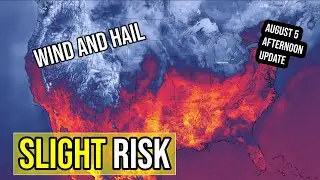 Severe Thunderstorm / Rain Forecast - 15% wind/hail risk ND/SD/MN, low tornado risk - August 5