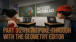 Fixing Poke through with the Geometry Editor - Daz Masterclass #35