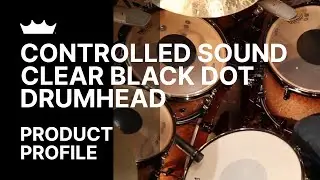 Пластик для барабана Controlled Sound Clear Black Dot | Remo