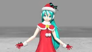 [MMD] Outside [Santa Miku Test]