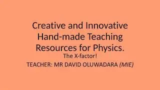 Hand made Teaching resources for Physics.