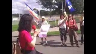 3 8 2014 Rede japanischer Atomwaffen und Atomkraftgegener in Gronau