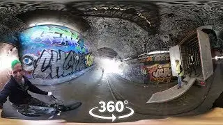 The BEST Graffiti And Street Art Tunnel in London in 360 VR - Leake Street : 4K