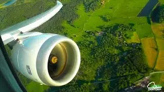 Norwegian 787-8 Intense Engine View Departure from Stockholm Arlanda!