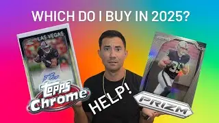 What sports cards to buy 2025? Topps Chrome or Panini Prizm side by side comparison. #sportscards
