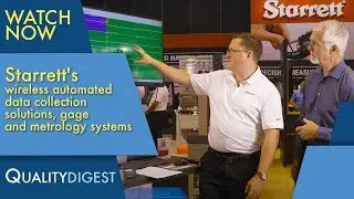 Starrett's new automated wireless data collection solutions, gages, and metrology systems.