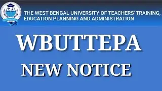 WBUTTEPA NEW NOTICE ? || wbuttepa