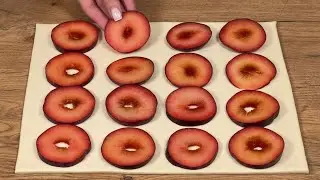 Nur Bl&auml;tterteig und Pflaumen! Weihnachtliches Dessert in 15 Minuten!