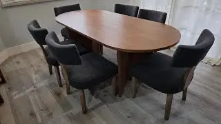 Chummaven Modern Dining Chairs Set of 6, Upholstered Kitchen Chairs with Curved Back|QUICK OVERVIEW|