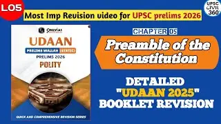 L05:Preamble of the Constitution- Polity Revision | Udaan PW Only IAS | UPSC Prelims 2026